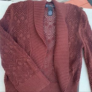 INC rust colored shrug